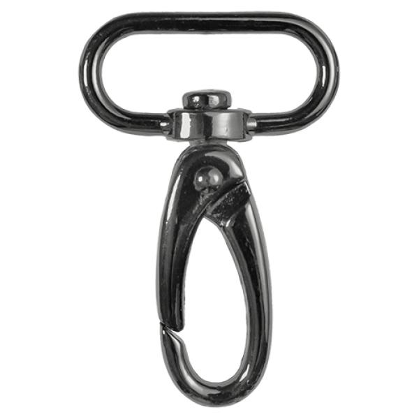 Karabinerhaken, 30 mm, gunmetal